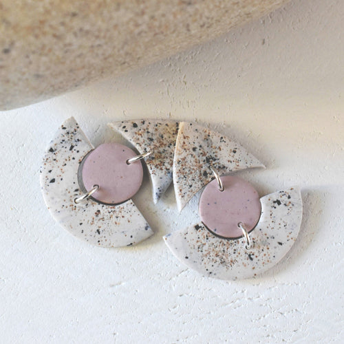 RHEA Rock statement earrings handmade by Vertseas